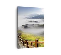 Impression sur Toile 50x70cm Tableaux Image Photo Asie beauté montagne paysage