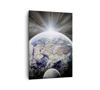Impression sur Toile 50x70cm Tableaux Image Photo Astronomie galaxie abstraction