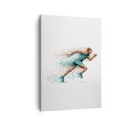 Impression sur Toile 50x70cm Tableaux Image Photo Athlète sprinter sport coureur