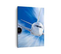 Impression sur Toile 50x70cm Tableaux Image Photo Aviation avion vol Decoration