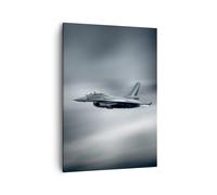 Impression sur Toile 50x70cm Tableaux Image Photo avion ciel vol Art Decoration