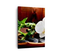 Impression sur Toile 50x70cm Tableaux Image Photo Bambou beauté décoration fleur