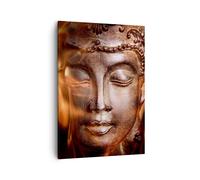 Impression sur Toile 50x70cm Tableaux Image Photo Bouddha statue mystère