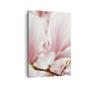 Impression sur Toile 50x70cm Tableaux Image Photo Brindille Magnolia Fleur