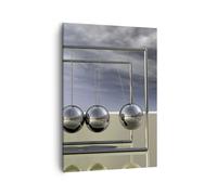 Impression sur Toile 50x70cm Tableaux Image Photo Chrome balles science
