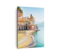 Impression sur Toile 50x70cm Tableaux Image Photo Côte Amalfi Italie Decoration