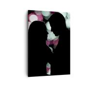 Impression sur Toile 50x70cm Tableaux Image Photo Couple amour relation