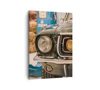 Impression sur Toile 50x70cm Tableaux Image Photo Couverture Ford Mustang
