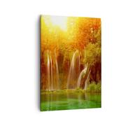 Impression sur Toile 50x70cm Tableaux Image Photo Croatie parc national cascade