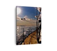 Impression sur Toile 50x70cm Tableaux Image Photo Croatie yacht voile voilier