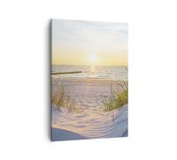 Impression sur Toile 50x70cm Tableaux Image Photo dune plage mer Art Decoration