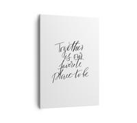 Impression sur Toile 50x70cm Tableaux Image Photo Ensemble Notre Lieu Decoration