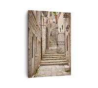 Impression sur Toile 50x70cm Tableaux Image Photo Escaliers Croatie Dubrovnik