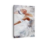 Impression sur Toile 50x70cm Tableaux Image Photo Femme danse ballet corps