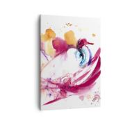 Impression sur Toile 50x70cm Tableaux Image Photo femme fleur été lune de miel