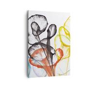 Impression sur Toile 50x70cm Tableaux Image Photo Fleurs Abstraction Surréalisme