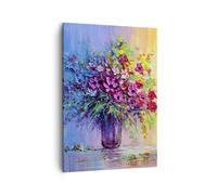 ARTTOR Tableau sur Toile Décoratif 50x70 cm Botanique Fleurs - 4117