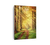Impression sur Toile 50x70cm Tableaux Image Photo forêt arbre nature Decoration