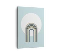 Impression sur Toile 50x70cm Tableaux Image Photo Formes roue lignes Decoration