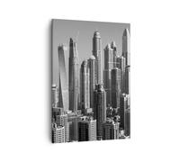 Impression sur Toile 50x70cm Tableaux Image Photo Gratte-ciel Photographie Dubaï