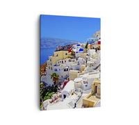 Impression sur Toile 50x70cm Tableaux Image Photo Grèce île tourisme santorini