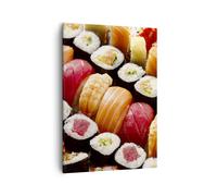 Impression sur Toile 50x70cm Tableaux Image Photo Japon asie sushi poisson