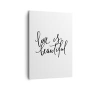 Impression sur Toile 50x70cm Tableaux Image Photo La vie est belle Decoration
