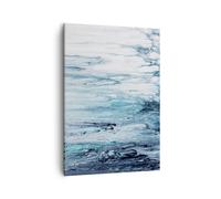 Impression sur Toile 50x70cm Tableaux Image Photo L'Abstraction Ecchymose Bleu