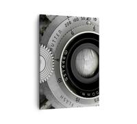 Impression sur Toile 50x70cm Tableaux Image Photo Lentille Noir Et Blanc Vintage