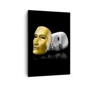Impression sur Toile 50x70cm Tableaux Image Photo Masque théâtre scène acteur