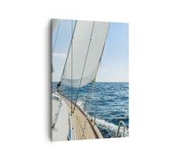 Impression sur Toile 50x70cm Tableaux Image Photo mer croisière voile Decoration