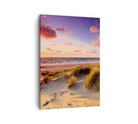 Impression sur Toile 50x70cm Tableaux Image Photo mer plage dune Art Decoration