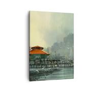 Impression sur Toile 50x70cm Tableaux Image Photo mer rivage mouette Decoration