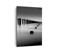 Impression sur Toile 50x70cm Tableaux Image Photo Mer rivage océan horizon