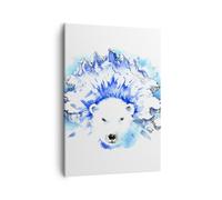 Impression sur Toile 50x70cm Tableaux Image Photo Ours glace hiver arctique