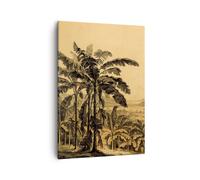 Impression sur Toile 50x70cm Tableaux Image Photo Palmiers Forest Des Pluies