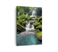 Impression sur Toile 50x70cm Tableaux Image Photo parc cascade eau Decoration