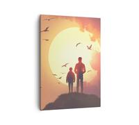 Impression sur Toile 50x70cm Tableaux Image Photo planète Terre Art Decoration