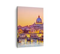Impression sur Toile 50x70cm Tableaux Image Photo Rome Italie basilique histoire