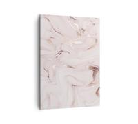 Impression sur Toile 50x70cm Tableaux Image Photo Rose Marbre Renversé