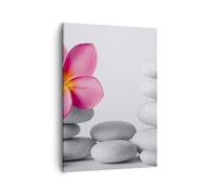 Impression sur Toile 50x70cm Tableaux Image Photo Spa bouddhisme calme fleur