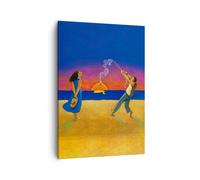 Impression sur Toile 50x70cm Tableaux Image Photo Symbole Amour Surréalisme