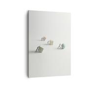 Impression sur Toile 50x70cm Tableaux Image Photo Symbole Boule Cube Decoration