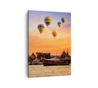 Impression sur Toile 50x70cm Tableaux Image Photo temple asie Art Decoration