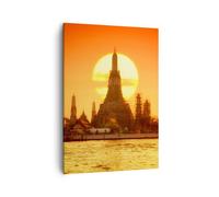 Impression sur Toile 50x70cm Tableaux Image Photo temple asie Art Decoration