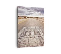Impression sur Toile 50x70cm Tableaux Image Photo USA route 66 voyage Decoration