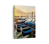 Impression sur Toile 50x70cm Tableaux Image Photo Venise gondole Art Decoration