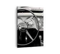 Impression sur Toile 50x70cm Tableaux Image Photo Volant Voiture Vintage