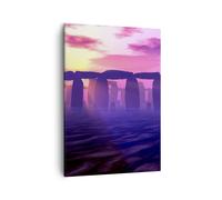 Impression sur Toile 50x70cm Tableaux Image Stonehenge cercle secret histoire