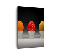 Impression sur Toile 50x70cm Tableaux Image Verre céramique nourriture fruit
